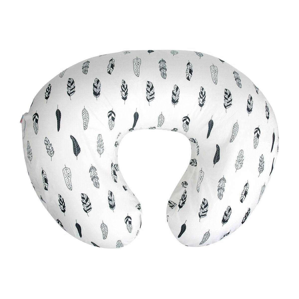BABY Nursing Pillow Cover Slipcover,100% Organic Cotton ,Soft and Comfortable,Feathers Design,Maternity Breastfeeding Newborn Infant Feeding Cushion Cover, ZT01